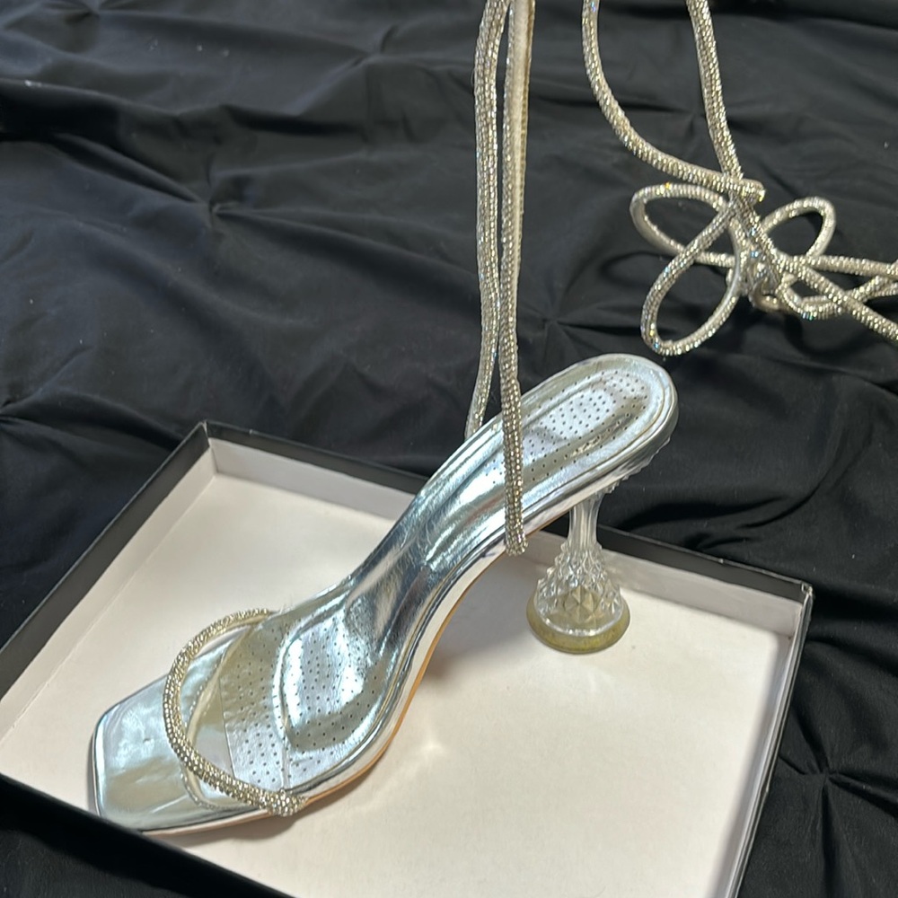 Silver heels